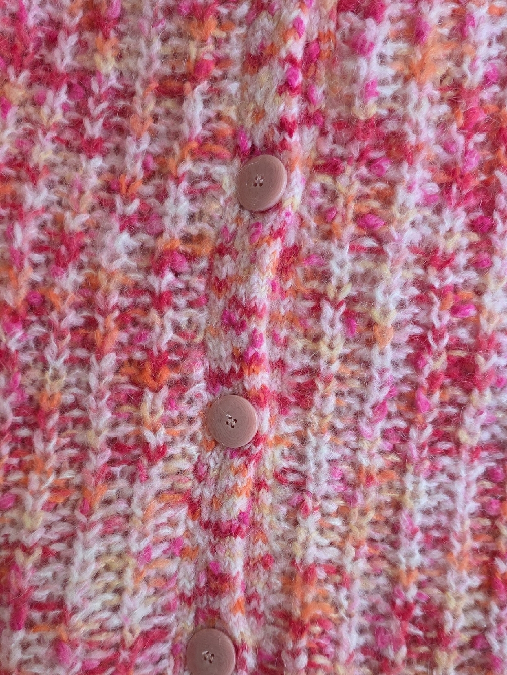 Sezane Emile Pink Multicolor Cardigan - Picture 5 of 5